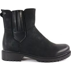 BOTKI DAMSKIE TS 15109 CZA. Botki damskie T. Sokolski, ze skóry, bez obcasa, bez zapięcia. Za 79,00 zł.