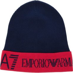 Czapka EA7 EMPORIO ARMANI - 285570 8A311 54035 Black Iris/Tango Red. Niebieskie czapki męskie EA7 Emporio Armani, bez wzorów, z bawełny. W wyprzedaży za 189,00 zł.