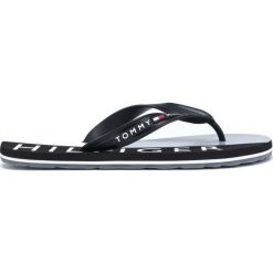 Tommy Hilfiger Japonki Czarny. Czarne klapki męskie TOMMY HILFIGER, w paski, z materiału. Za 137,95 zł.