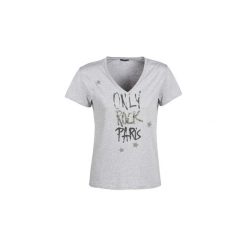 T-shirty z krótkim rękawem Ikks BN10525-22. Szare t-shirty damskie IKKS, xs, bez wzorów, bez kołnierzyka. Za 263,20 zł.
