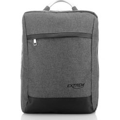 DUŻY I SOLIDNY PLECAK NA LAPTOPA VINTAGE UNISEX. Szare plecaki męskie Merg, bez wzorów, vintage. Za 99,90 zł.