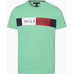 Tommy Hilfiger - T-shirt męski, zielony. Zielone t-shirty męskie TOMMY HILFIGER, xl, bez wzorów, z dżerseju, bez kołnierzyka. Za 139,95 zł.