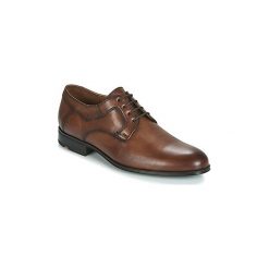 Derby Lloyd LADOR. Pomarańczowe półbuty męskie Lloyd, bez wzorów, bez zapięcia. Za 519,00 zł.