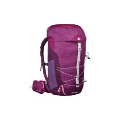 Plecak turystyczny MH100 30 l. Fioletowe plecaki męskie marki QUECHUA, z elastanu. Za 129,99 zł.