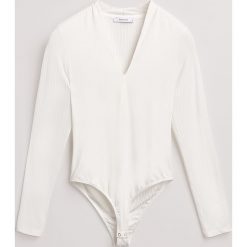 Bluzka body - Kremowy. Białe bluzki damskie marki Reserved, s, bez wzorów, bez kołnierzyka, bez rękawów. Za 59,99 zł.