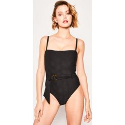 Strój kąpielowy Seafolly CapriSea 10911DD678. Czarne stroje kąpielowe damskie Seafolly, bez wzorów, z elastanu. W wyprzedaży za 449,00 zł.