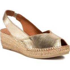Espadryle TONI PONS - Bernia-P Plati. Żółte espadryle damskie Toni Pons, bez wzorów, ze skóry, bez obcasa, na obcasie. Za 269,00 zł.