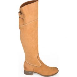 Kozaki - skóra naturalna - model 128 - kolor camelowy. Szare kozaki damskie Zapato, na zimę, z jeansu, eleganckie, na wysokim obcasie. W wyprzedaży za 393,75 zł.
