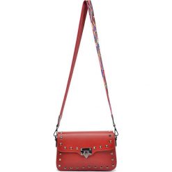Torebki klasyczne damskie: Skórzana torebka w kolorze czerwonym – (S)18 x (W)27 x (G)8 cm