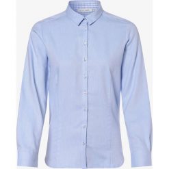 Eterna Comfort Fit - Bluzka damska niewymagająca prasowania, niebieski. Niebieskie bluzki damskie Eterna Comfort Fit, bez wzorów, z bawełny, eleganckie, bez kołnierzyka, bez rękawów. Za 249,95 zł.