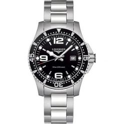 LONGINES HydroConquest L3.740.4.56.6. Szare zegarki męskie LONGINES, szklane. Za 3690,00 zł.