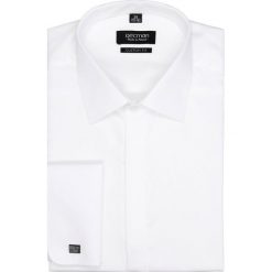 Koszula versone 2517 na spinki custom fit biały. Szare koszule męskie na spinki marki S.Oliver, l, z bawełny, z włoskim kołnierzykiem, z długim rękawem. Za 169,00 zł.