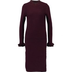 Sukienki dzianinowe: Object OBJFUERLA MORGAN Sukienka dzianinowa wine red
