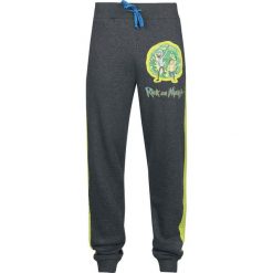 Rick And Morty Portal Spodnie dresowe odcienie szarego. Szare spodnie męskie marki Rick And Morty, l, w paski, z dresówki, długie. Za 121,90 zł.