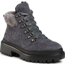 Trapery STOKTON - BLK17-FW20 Cipro Fumo/Merinos Grigio. Szare trapery damskie Stokton, ze skóry, klasyczne, bez obcasa, bez zapięcia. Za 1399,00 zł.