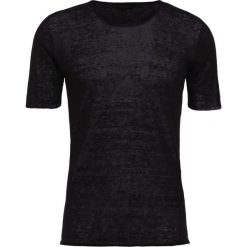 Roberto Collina Tshirt basic black. Czarne koszulki polo męskie marki Roberto Collina, m, ze lnu. W wyprzedaży za 359,50 zł.