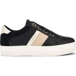 Gant Aurora Tenisówki Czarny. Czarne trampki i tenisówki damskie GANT, bez wzorów, ze skóry, bez zapięcia. Za 488,95 zł.