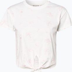 Review - T-shirt damski, biały. Białe t-shirty damskie Review, l, bez wzorów, z bawełny, bez kołnierzyka. Za 39,95 zł.