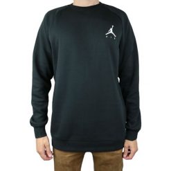 Jordan Jumpman Fleece Crew 940170-010. Czarne bluzy męskie Jordan, m, bez wzorów, z bawełny, bez kołnierzyka, bez rękawów, bez kaptura. W wyprzedaży za 199,99 zł.