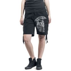AC/DC EMP Signature Collection Krótkie spodenki damskie czarny. Czarne szorty damskie z printem marki AC/DC. Za 74,90 zł.