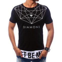 T-shirty męskie z nadrukiem: T-shirt męski z nadrukiem czarny (rx1964)