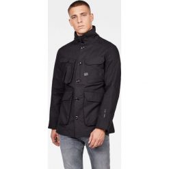G-Star Raw - Kurtka. Czarne płaszcze męskie G-Star RAW, s, bez wzorów, z bawełny, retro, krótkie, bez kaptura. Za 829,90 zł.