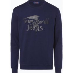 Trussadi Jeans - Męska bluza nierozpinana, niebieski. Niebieskie bluzy męskie Trussadi Jeans, s, bez wzorów, z jeansu, bez kołnierzyka, bez rękawów, bez kaptura. Za 299,95 zł.