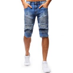 Spodenki i szorty męskie: Spodenki męskie jeansowe niebieskie (sx0669)