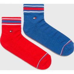 Tommy Hilfiger - Skarpety (2 pack). Czerwone skarpetki męskie TOMMY HILFIGER, bez wzorów, z elastanu. Za 49,90 zł.