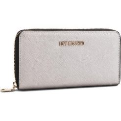Duży Portfel Damski LOVE MOSCHINO - JC5552PP06LQ0902 Argento. Szare portfele damskie marki Love Moschino, ze skóry ekologicznej. Za 369,00 zł.