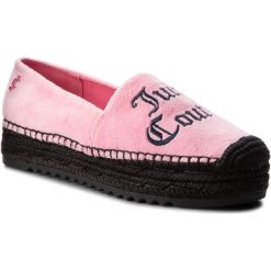 Espadryle JUICY COUTURE BLACK LABEL - Yolanda Velvet JB219 Pink Lemonade/Lava R. Czerwone espadryle damskie marki Juicy Couture Black Label, z materiału, na płaskiej podeszwie. W wyprzedaży za 379,00 zł.