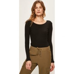 Only - Longsleeve. Czarne bluzki damskie ONLY, s, bez wzorów, z elastanu, z okrągłym kołnierzem. Za 89,90 zł.