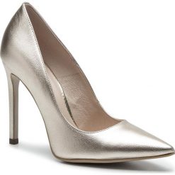 Szpilki EVA MINGE - Acorda 5F 19GR1372667ES 111. Żółte półbuty damskie Eva Minge, bez wzorów, ze skóry, eleganckie, bez obcasa, na obcasie, bez zapięcia. Za 459,00 zł.