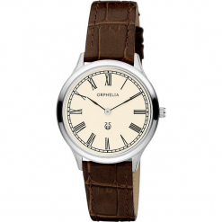 Zegarek kwarcowy w kolorze brązowo-srebrno-beżowym. Brązowe, analogowe zegarki damskie Esprit Watches, ze stali. W wyprzedaży za 227,95 zł.