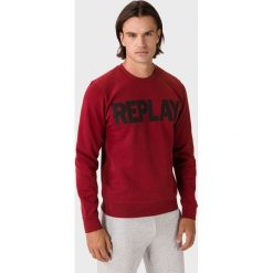 Replay Bluza Czerwony. Czerwone bluzy męskie Replay, xxl, z nadrukiem, z bawełny, bez kołnierzyka, bez rękawów, bez kaptura. Za 412,95 zł.