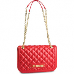 Torebka LOVE MOSCHINO - JC4003PP17LA0500 Rosso. Czerwone torebki klasyczne damskie marki Love Moschino, ze skóry ekologicznej. Za 919,00 zł.