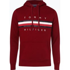 Tommy Hilfiger - Męska bluza nierozpinana, czerwony. Szare bluzy męskie rozpinane marki TOMMY HILFIGER, z bawełny. Za 449,95 zł.