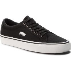 Tenisówki VANS - Court Icon VN0A3JF2PU7 Black/Cloud Dancer. Czarne półbuty męskie sportowe marki Vans, bez wzorów, z gumy, bez zapięcia. W wyprzedaży za 219,00 zł.