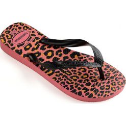 Havaianas - Japonki. Różowe klapki damskie Havaianas, bez wzorów, z materiału, bez obcasa, na obcasie. Za 79,90 zł.