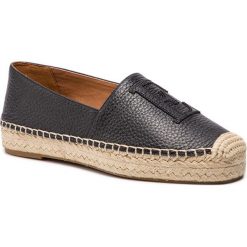 Espadryle EMPORIO ARMANI - X3S025 XF344 00002 Black. Czarne espadryle damskie Emporio Armani, bez wzorów, ze skóry, bez obcasa, na płaskiej podeszwie. Za 819,00 zł.