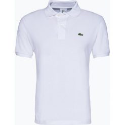 Lacoste - Męska koszulka polo, biały. Białe koszulki męskie Lacoste, s, bez wzorów, z bawełny, sportowe, bez rękawów. Za 399,95 zł.