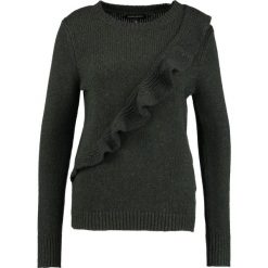 Swetry klasyczne damskie: Banana Republic RUFFLE FRONT CREW COSY CHUNKY Sweter olive