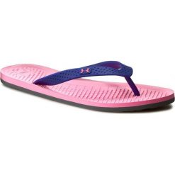 Japonki UNDER ARMOUR - Ua W Atlanticdune T 1252540-643 Ttf/Csp/Rhg. Fioletowe crocsy damskie Under Armour, ze skóry, na wysokim obcasie. W wyprzedaży za 99,00 zł.