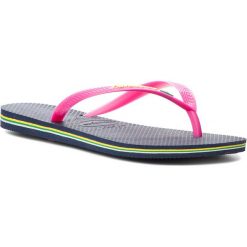 Japonki HAVAIANAS - Sl Brasil Cf 41407130555 Navy Blue. Różowe klapki damskie Havaianas, bez wzorów, z tworzywa sztucznego, bez obcasa. Za 99,00 zł.