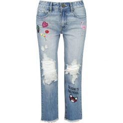 Jeansy damskie: Fashion Victim Destroyed Patch Jeans Jeansy damskie niebieski