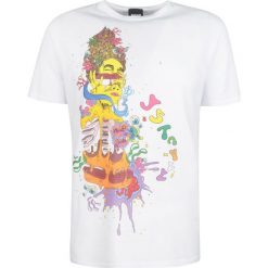 Just Cavalli T-shirt. T-shirty męskie Roberto Cavalli, bez wzorów, z bawełny, z okrągłym kołnierzem. Za 299,00 zł.