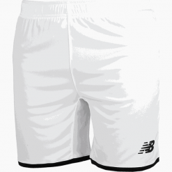 Jr spodenki treningowe EJS9026WK. Spodenki sportowe męskie New Balance, s, bez wzorów, z poliesteru, sportowe, do piłki nożnej. Za 79,99 zł.