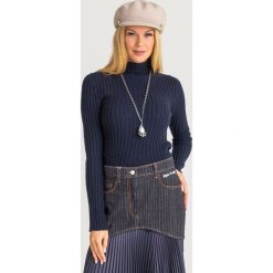 GOLF GRAMMO sportmax. Niebieskie swetry damskie Sportmax Code, xs, z aplikacjami, z wełny, bez rękawów, bez kaptura. Za 539,40 zł.