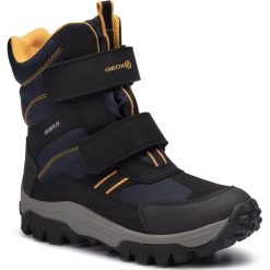 Śniegowce GEOX - J Himalaya B.B Wpf B J843AB 0CEFU C0054 D Black/Yellow. Czarne śniegowce chłopięce Geox, bez zapięcia. W wyprzedaży za 199,00 zł.