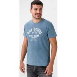 Pepe Jeans Jude Koszulka Niebieski. Niebieskie podkoszulki męskie Pepe Jeans, s, z haftami, z bawełny, z krótkim rękawem. Za 206,95 zł.